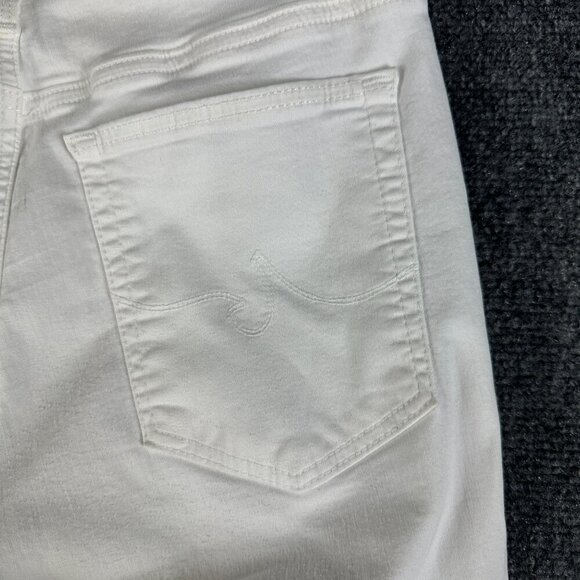 AG Adriano Goldschmied Jeans Womens 31 The Middi Mid Rise Leggings White Stretch - Picture 9 of 10